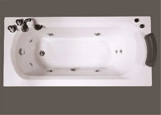Retângulo interno das banheiras de hidromassagem da cor branca mini com controle do interruptor do ar fornecedor