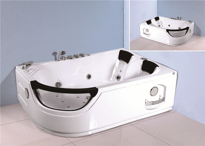 O banho de espuma do Jacuzzi jorrou a banheira de canto do redemoinho com prateleira 1800*1230*680mm