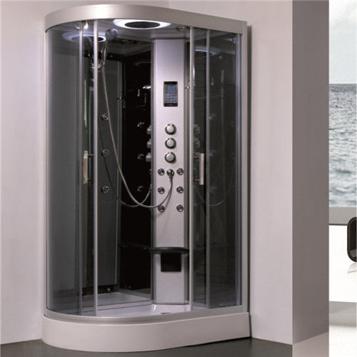 o compartimento de vidro moderado cinzento do chuveiro de 5mm, está cercos sozinhos do chuveiro