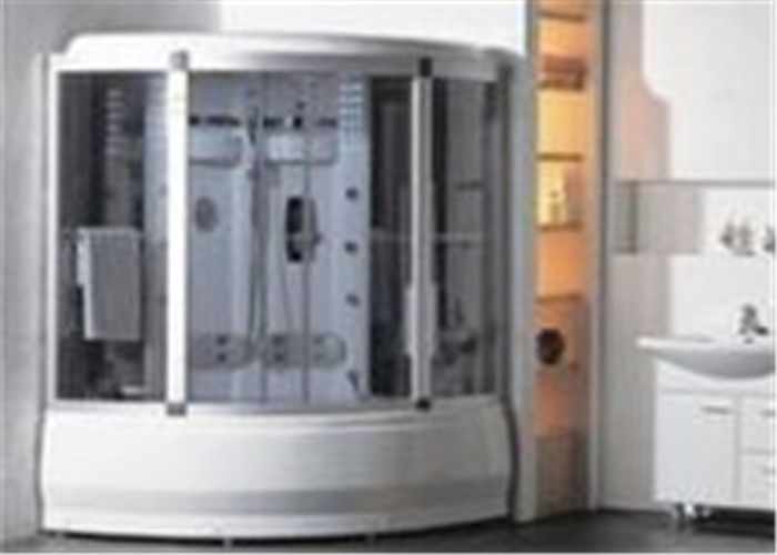 Unidade confortável da cabine do banho de chuveiro do vapor do redemoinho com o painel de controle do computador