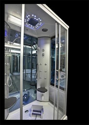 Os cercos traseiros do chuveiro do Jacuzzi dos jatos da massagem, sala de vapor do chuveiro combinado com dobram acima Seat fornecedor